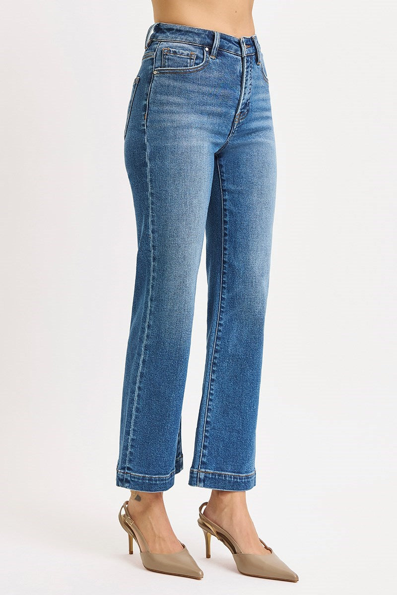High Rise Crop Wide Leg Jean